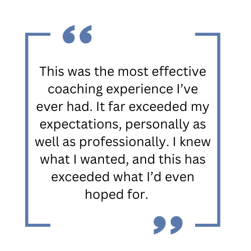 Executive Coaching Testimonial Executive Coaching Testimonial