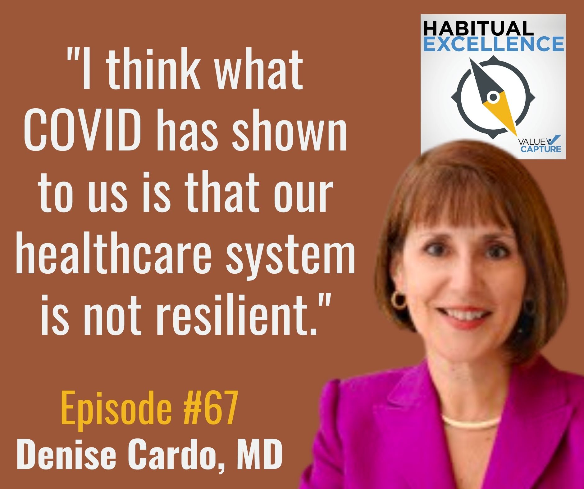 "I think what COVID has shown to us is that our healthcare system is not resilient."