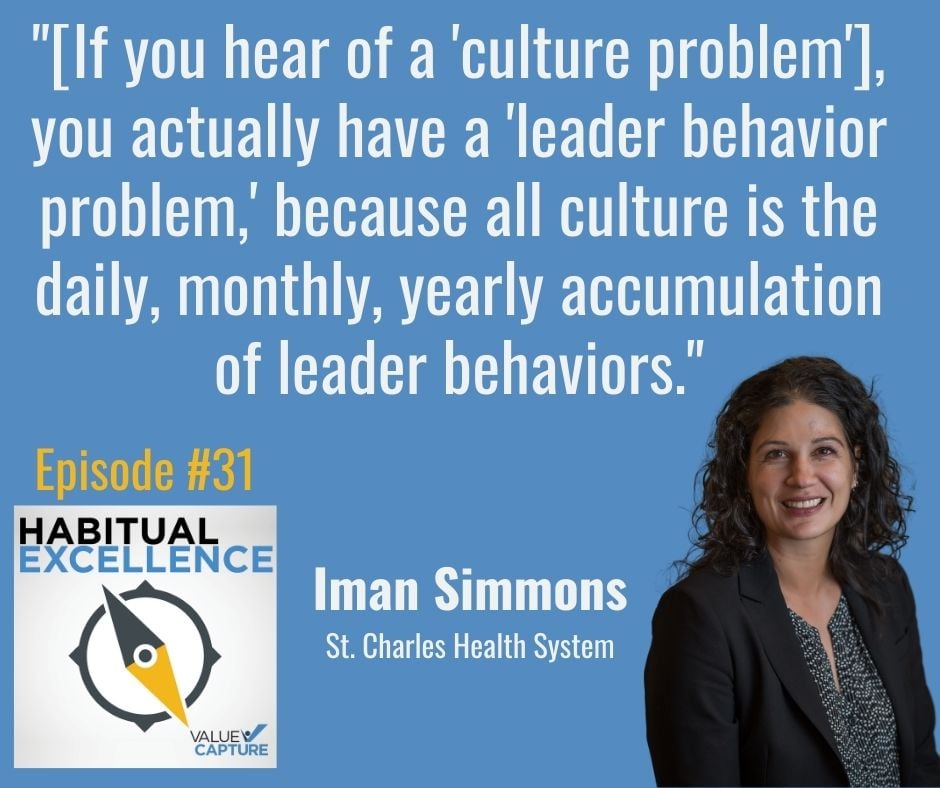 "[If you hear of a 'culture problem'], you actually have a 'leader behavior problem,' because all culture is the daily, monthly, yearly accumulation of leader behaviors."