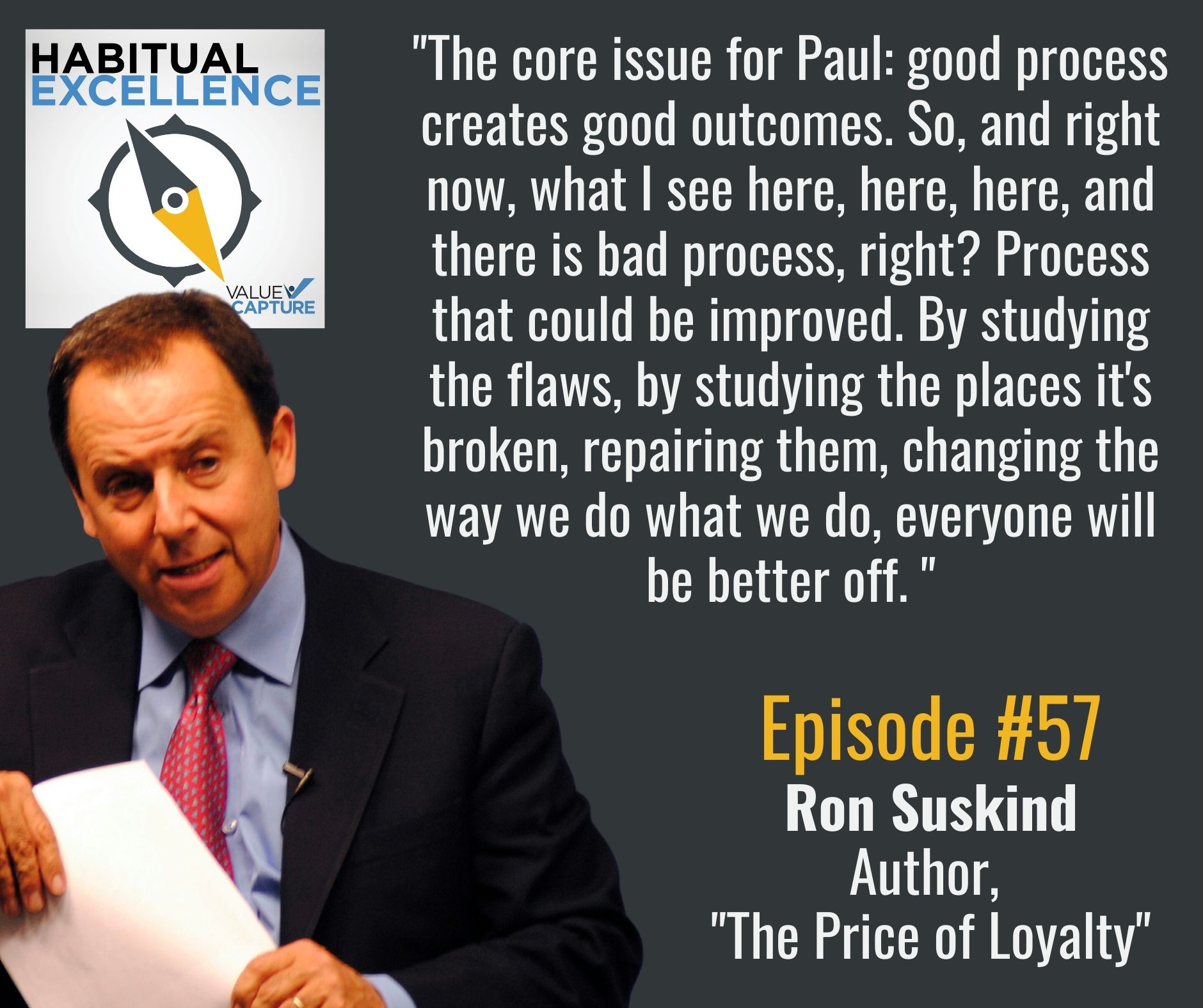 "The core issue for Paul: good process creates good outcomes. So, and right now, what I see here, here, here, and there is bad process, right? Process that could be improved. By studying the flaws, by studying the places it's broken, repairing them, changing the way we do what we do, everyone will be better off. "